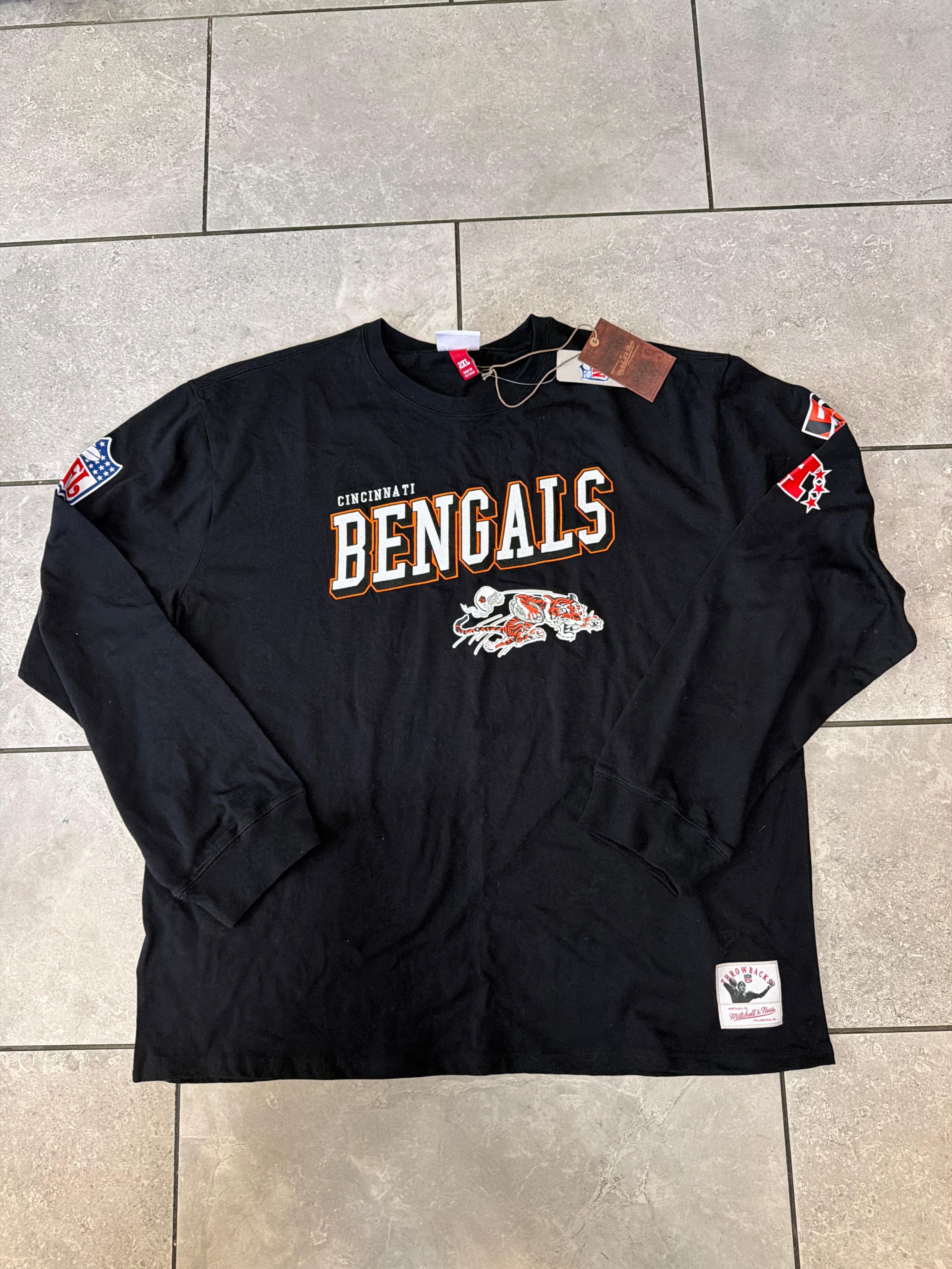 Cincinnati Bengals Mitchell & Ness Longsleeve Tee