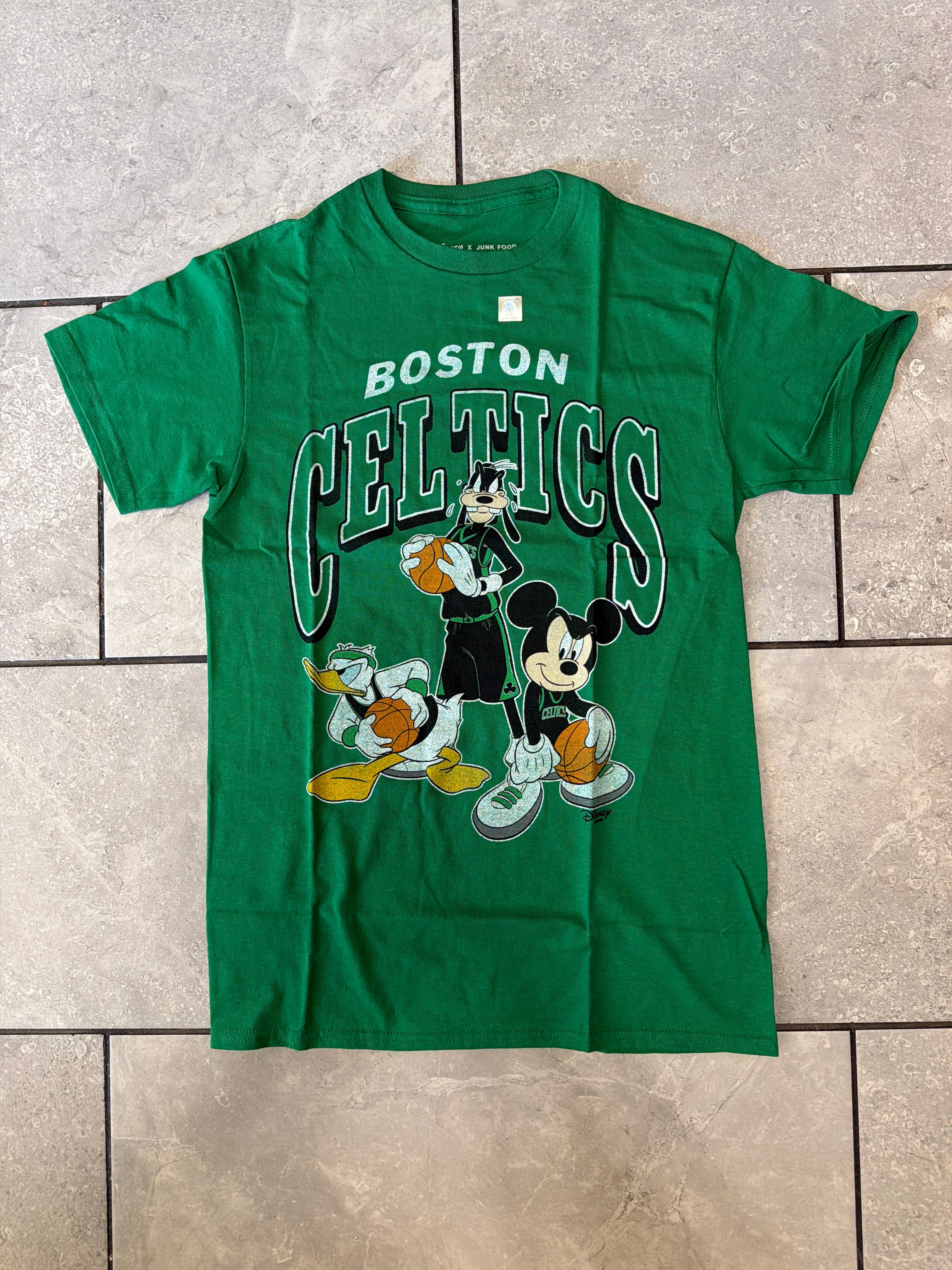 Boston Celtics Disney x Junk Food Collab T-shirt